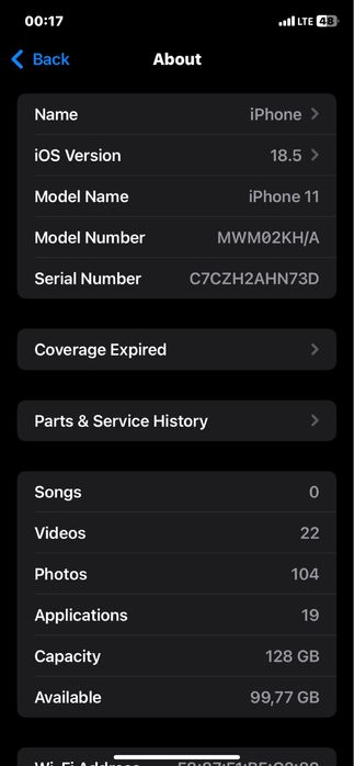 Iphone 11(KH|A) region