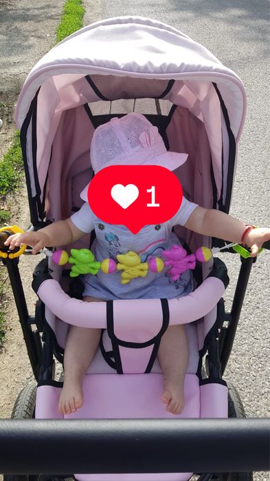 Carucior Krausman roz 3 in 1