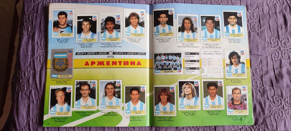 Албум със стикери САЩ 94