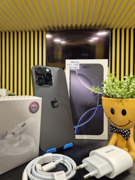 Iphone 16Pro max, 256гб,100%,Kaspi0-0-24