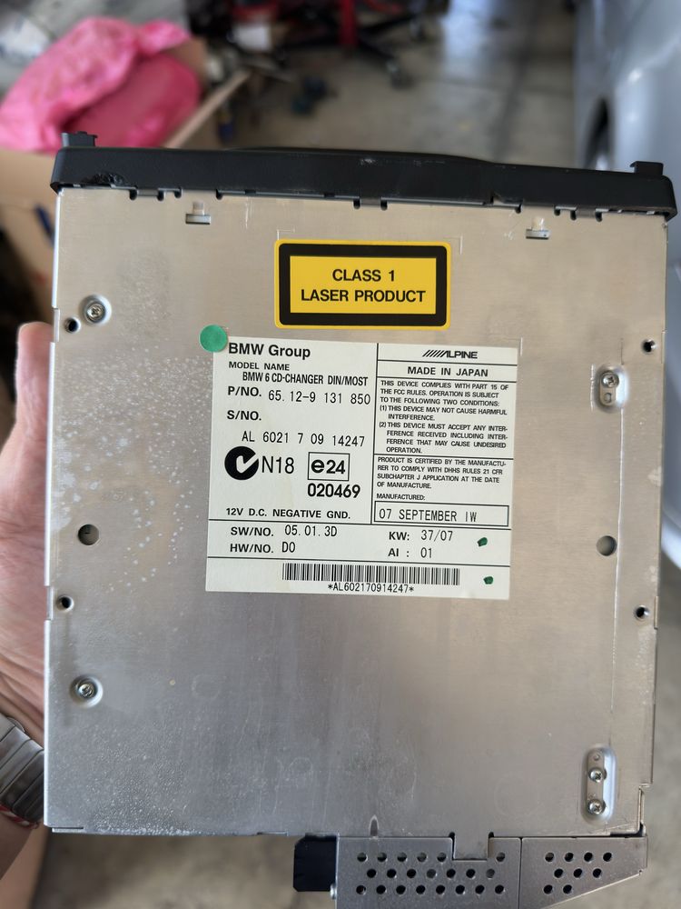 CD changer ченджър чейнджър BMW БМВ e60 е61 e63 e64 hi-fi Logic 7