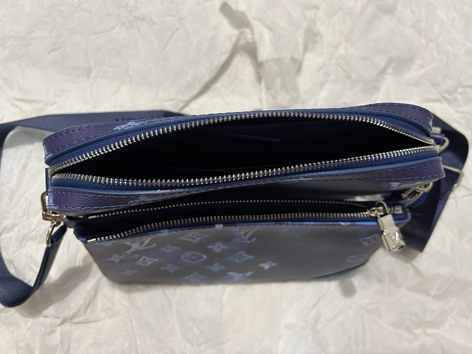 Geanta Borseta piele Louis Vuitton Trio Messenger