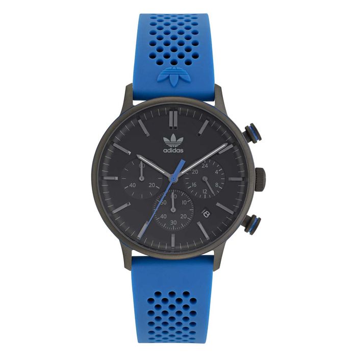 Ceas barbatesc,Adidas,40mm,cauciuc natural/inox,albastru/negru,sigilat
