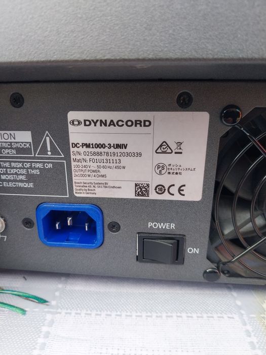 Pm 1003, pm 600-3 si pm 1001  dynacord, fbt, rcf