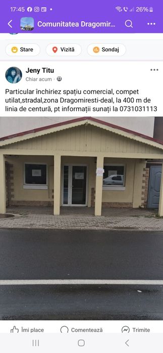 Spațiu de inchiriat