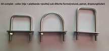 Sistem complet clema colier brida surub fixare plasa gard bordurat