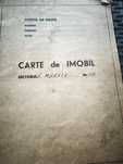 Carte de imobil anii 1960