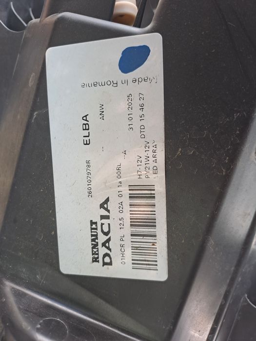 Far Stănga-Dreapta Original Dacia Logan 3 Sandero 3,Jogger, 2023 -Prez