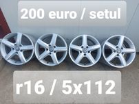 Jante aluminiu ORIGINALE r16 / Vw Audi Skoda Seat / 5x112