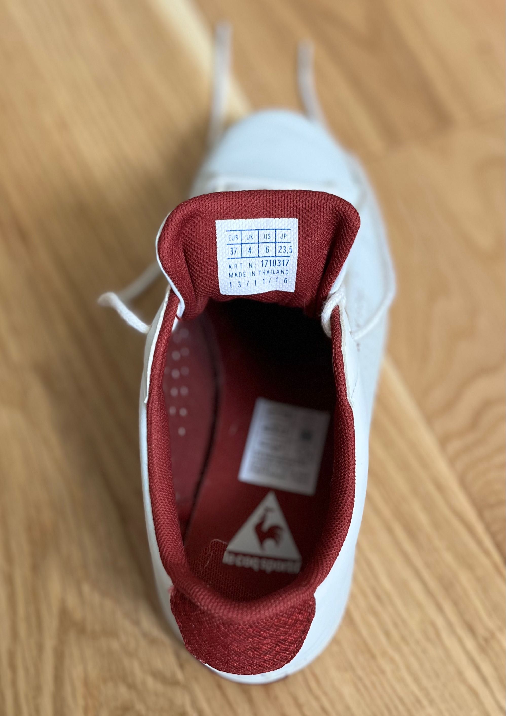 Дамски сникърси кецове маратонки Le Coq Sportif 37 номер бяло червено