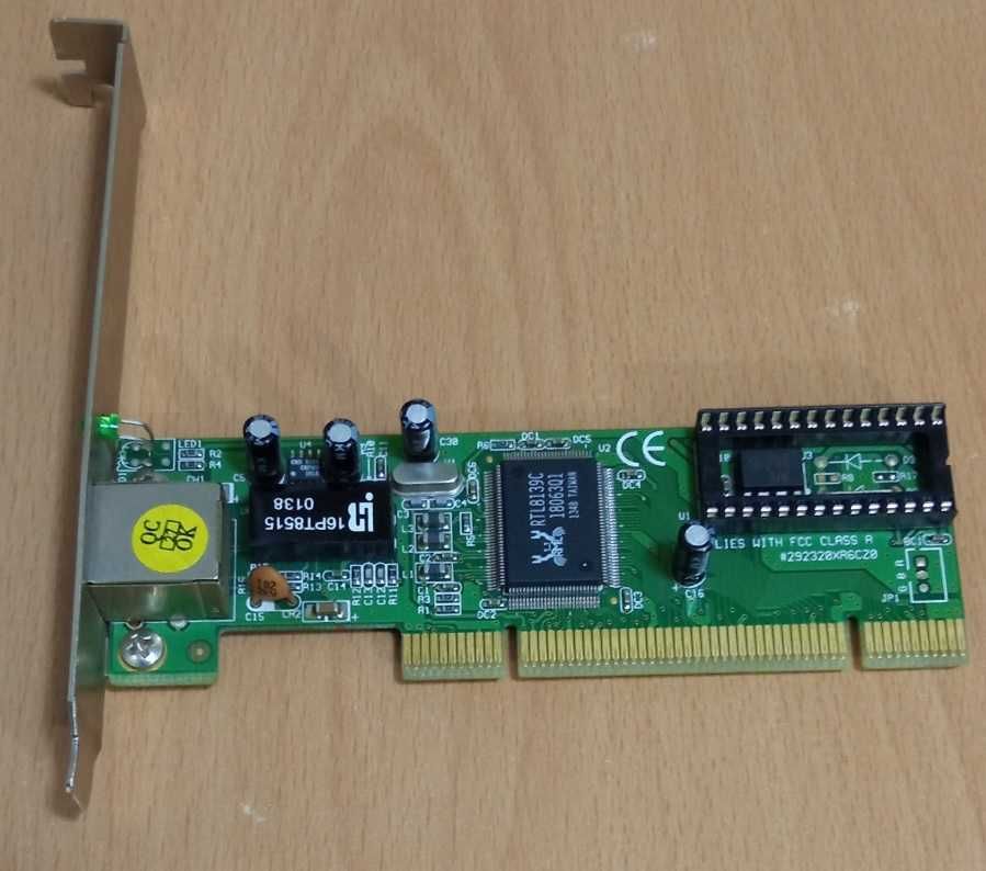 Placa Retea PCI 10/100 REALTEK Chipset RTL8139C RJ45 GEMBIRD