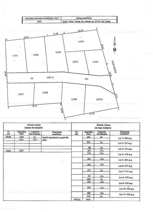 Vand/ inchiriez in Tulcea loturi de teren , strada Isaccei