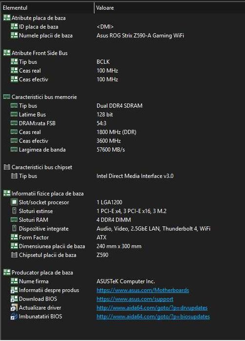 Kit PC CPU Mobo i7 11700K + ASUS STRIX Z590-A + 16GB RAM