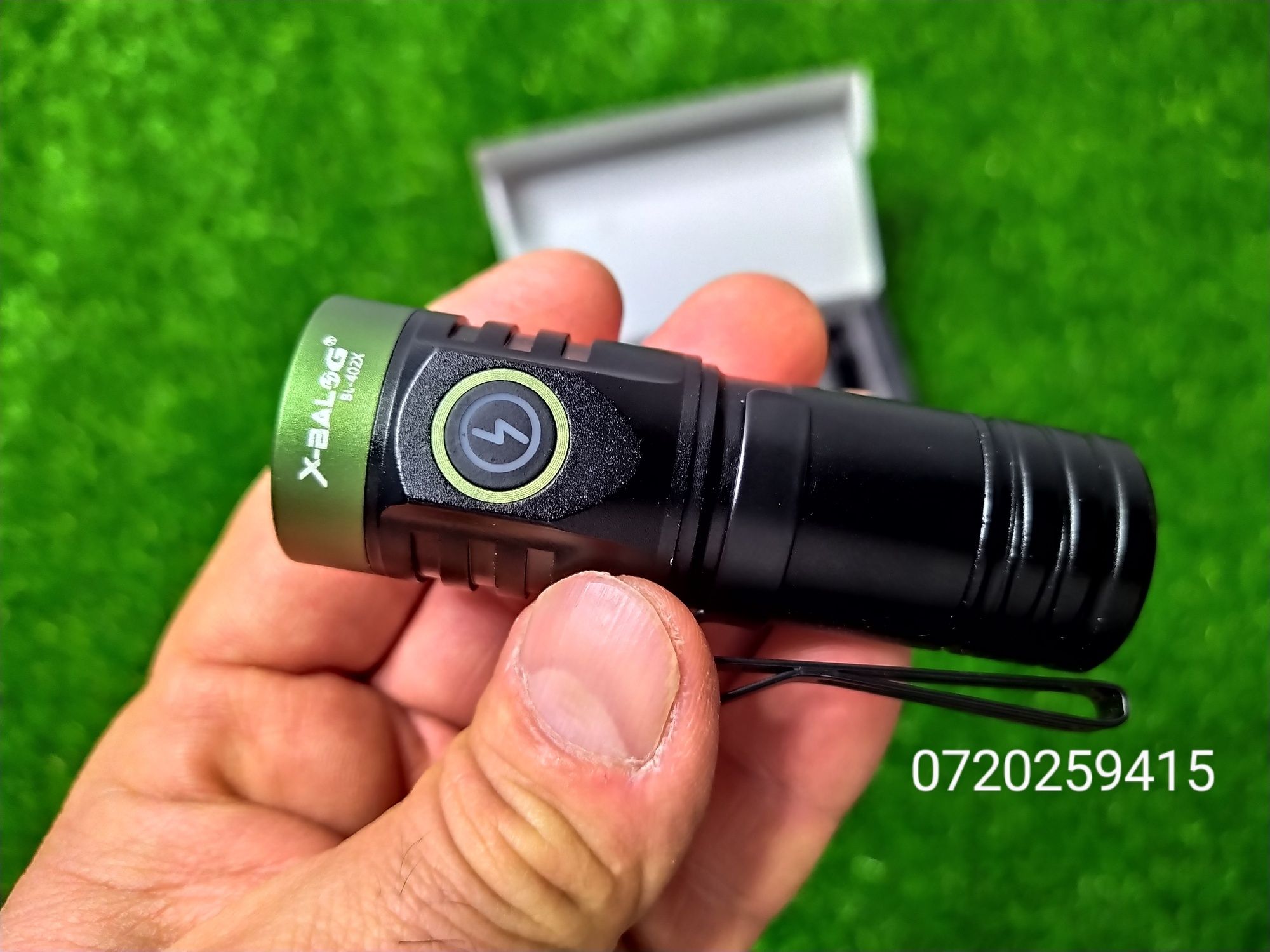 Mini lanternă cu 4 LED-uri 4*P35, USB-C, lanternă puternică 2000LM