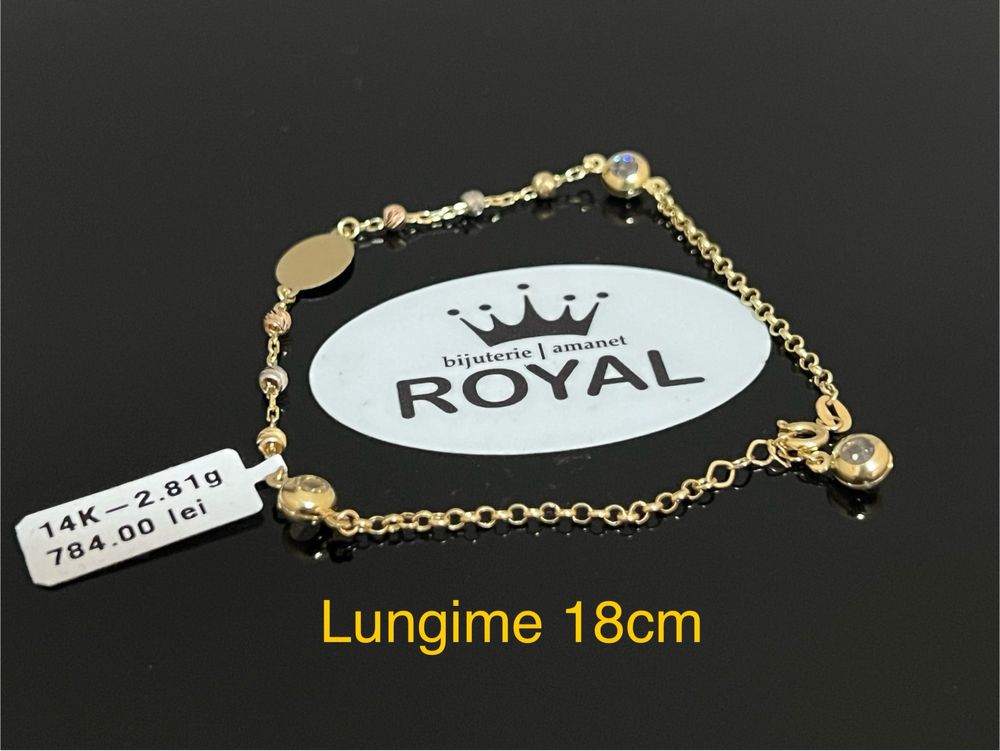 Bijuteria Royal CB : Bratara dama aur 14k 2,81gr lungime 18cm