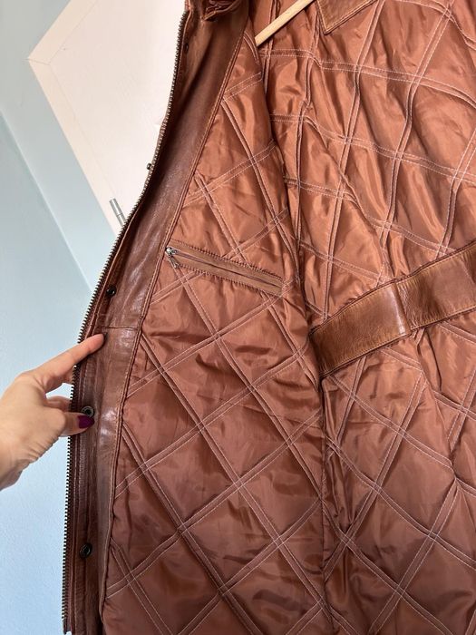 Мъжко кожено манто 52 размер