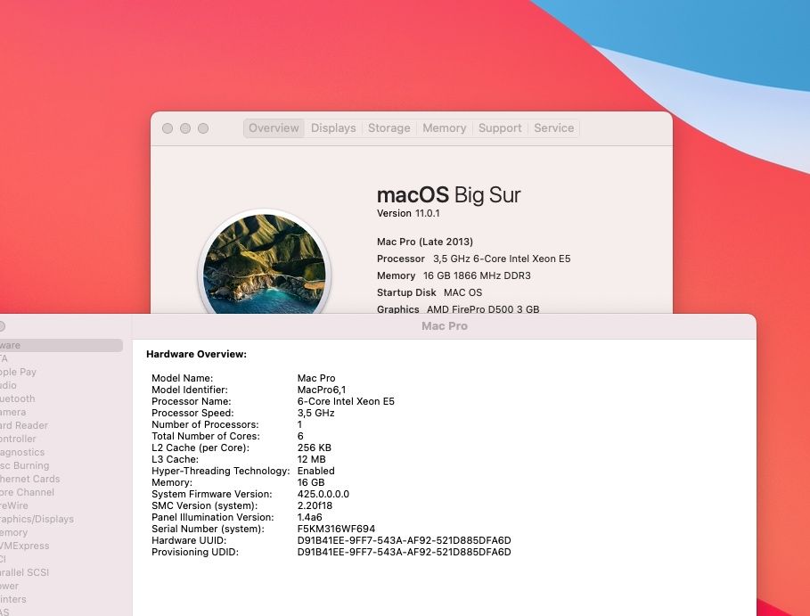 Компьютер Mac Pro с монитором