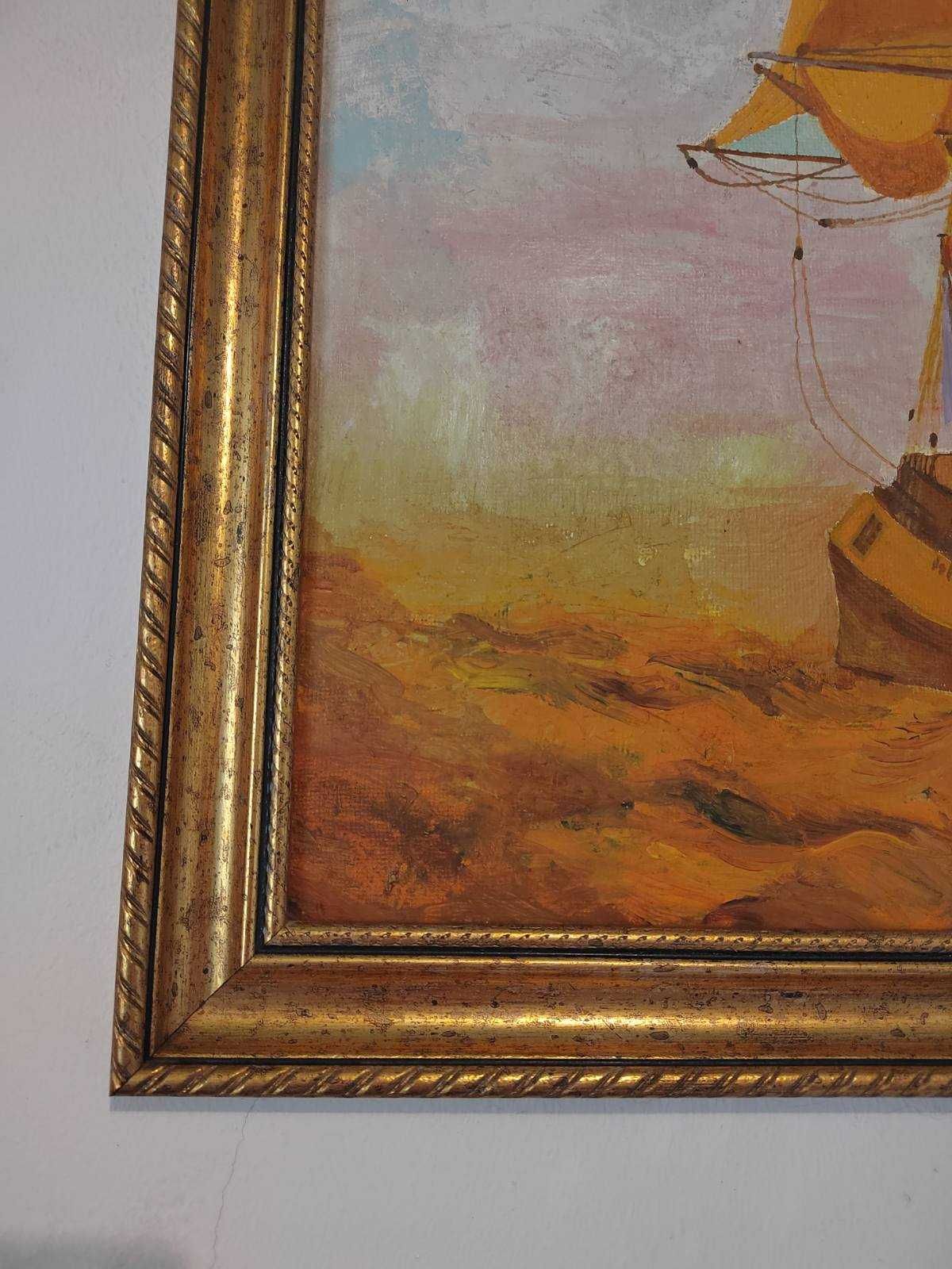 Картина маслени бои Кораб в морето
