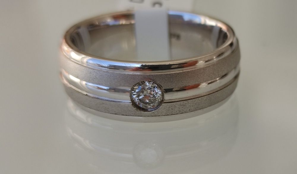 Verigheta aur 14k cu diamant 0.2ct 12,45gr