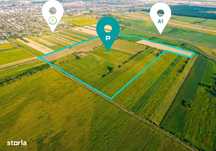 50 ha teren compact în Bujac
