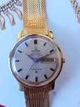 Златен швейцарски часовник OMEGA Constellation 18к злато! 18k gold