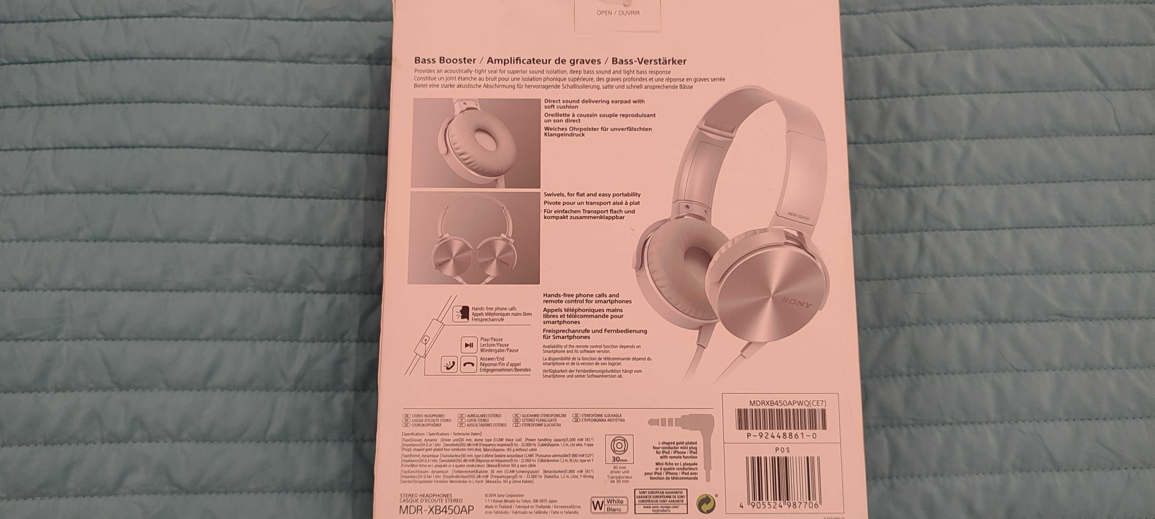 Слушалки SONY Extra Bass MDR-XB450AP