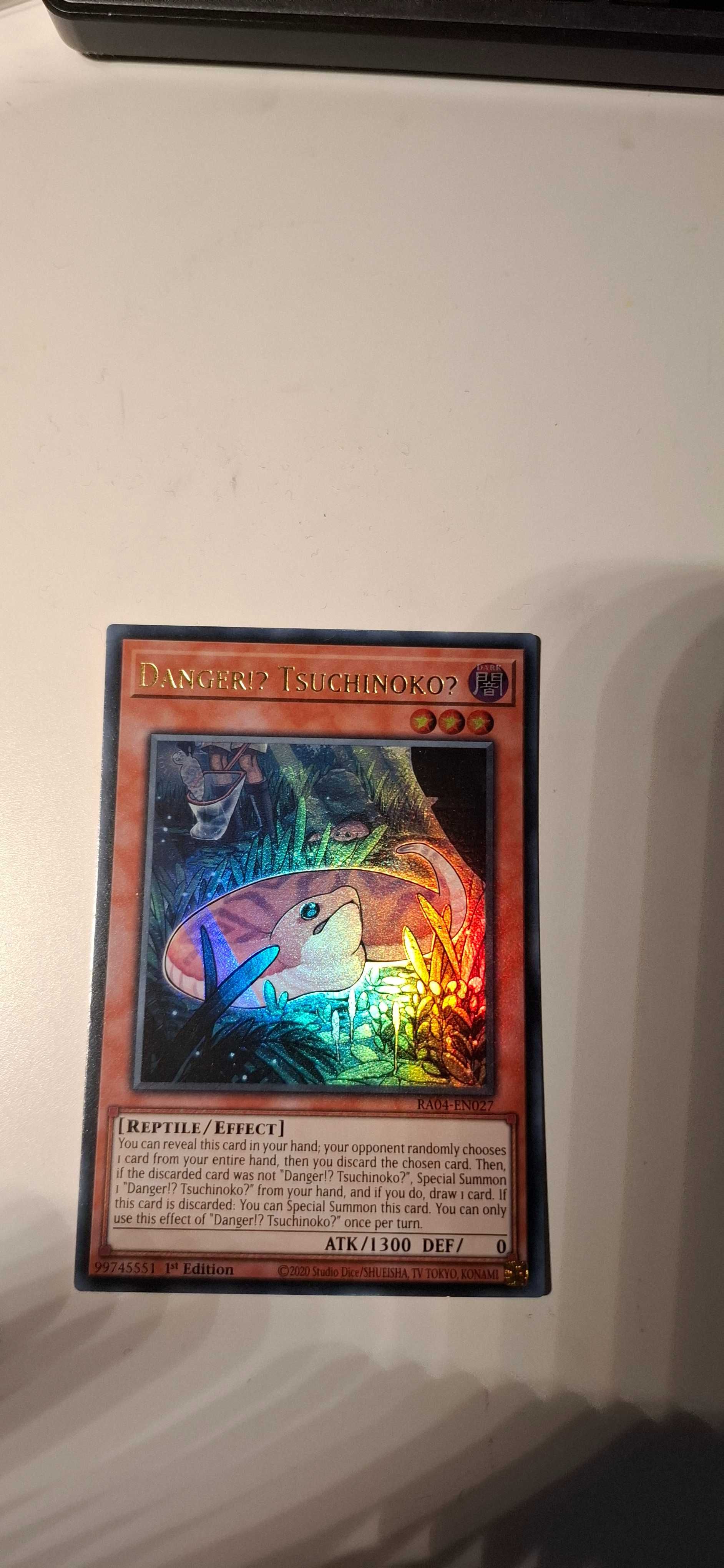 Yu gi oh карта Danger!? Tsuchinoko? 1st edition psa 9.5