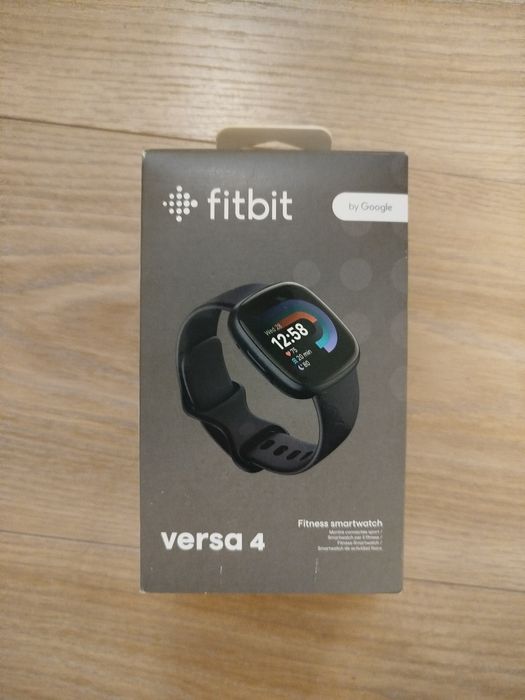 Fitbit Versa 4, GPS, NFC, Bluetooth, Waterproof (Negru), Sigilat
