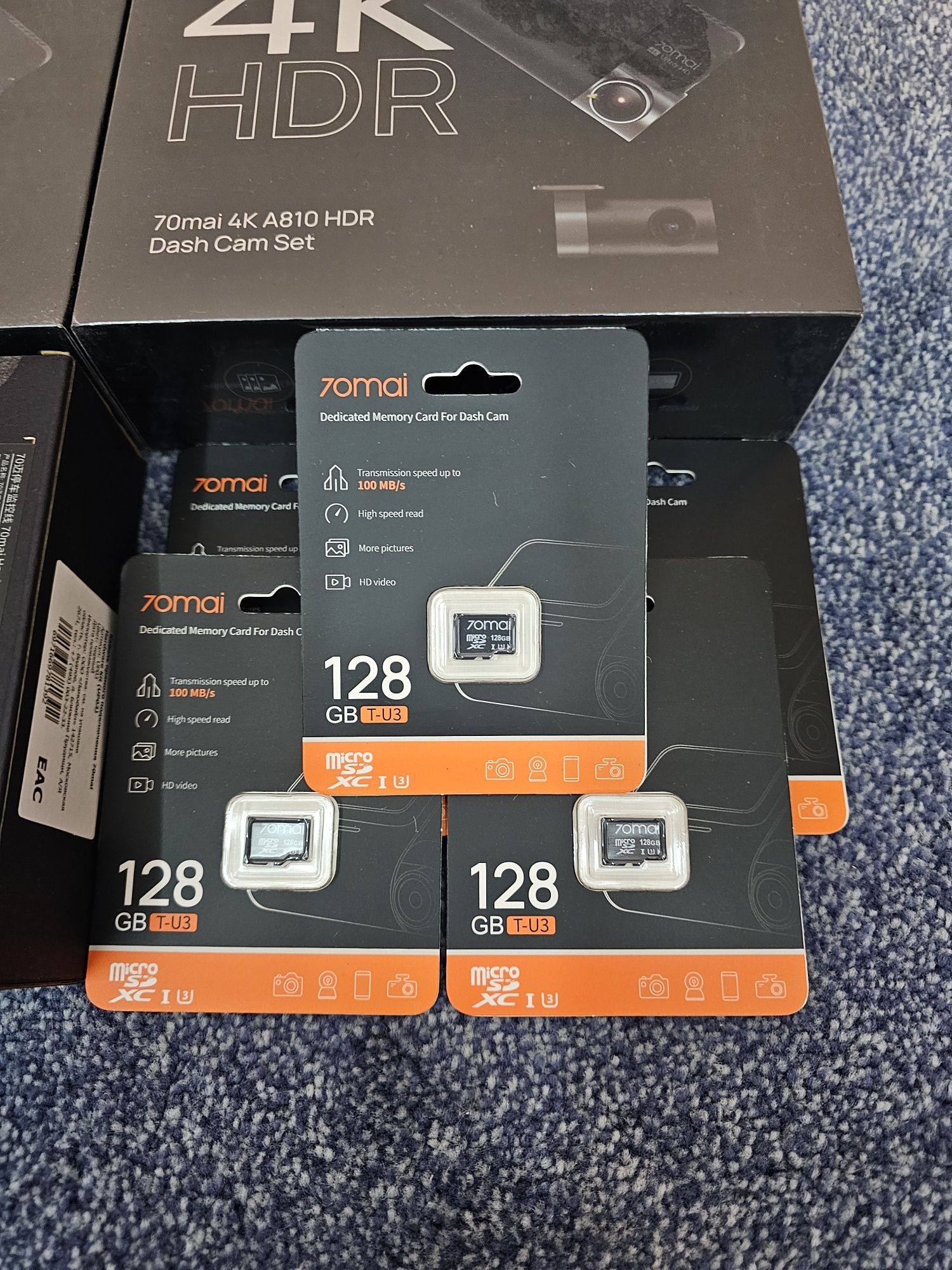 Видеорегистратор 70mai Dash Cam 4K A810-2 + задняя камера RC12 HDR