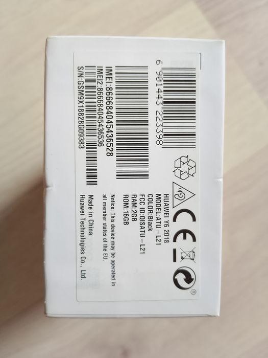 Продам смартфон  Huawei Y6
