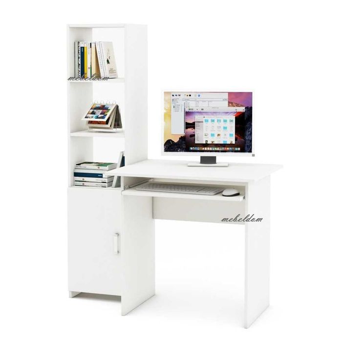 Бюро с клавиатура и етажерка с плавна врата(код-0902)