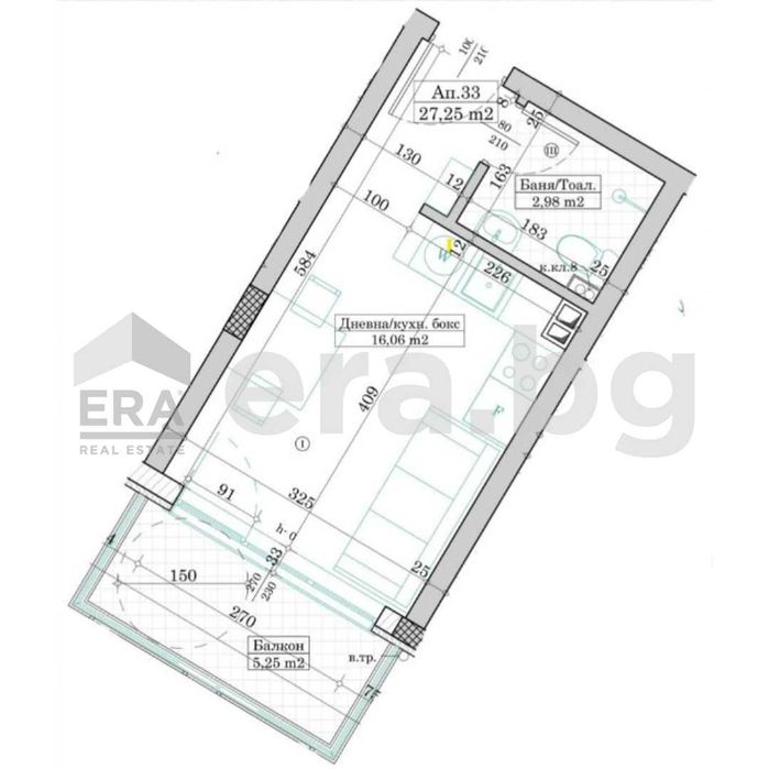 Продава се Едностаен апартамент в Варна, Виница - 30 кв.м за 1907 €/кв.м - Снимка #2