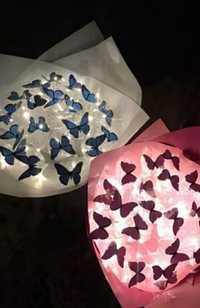 Букет бабочки светящиеся