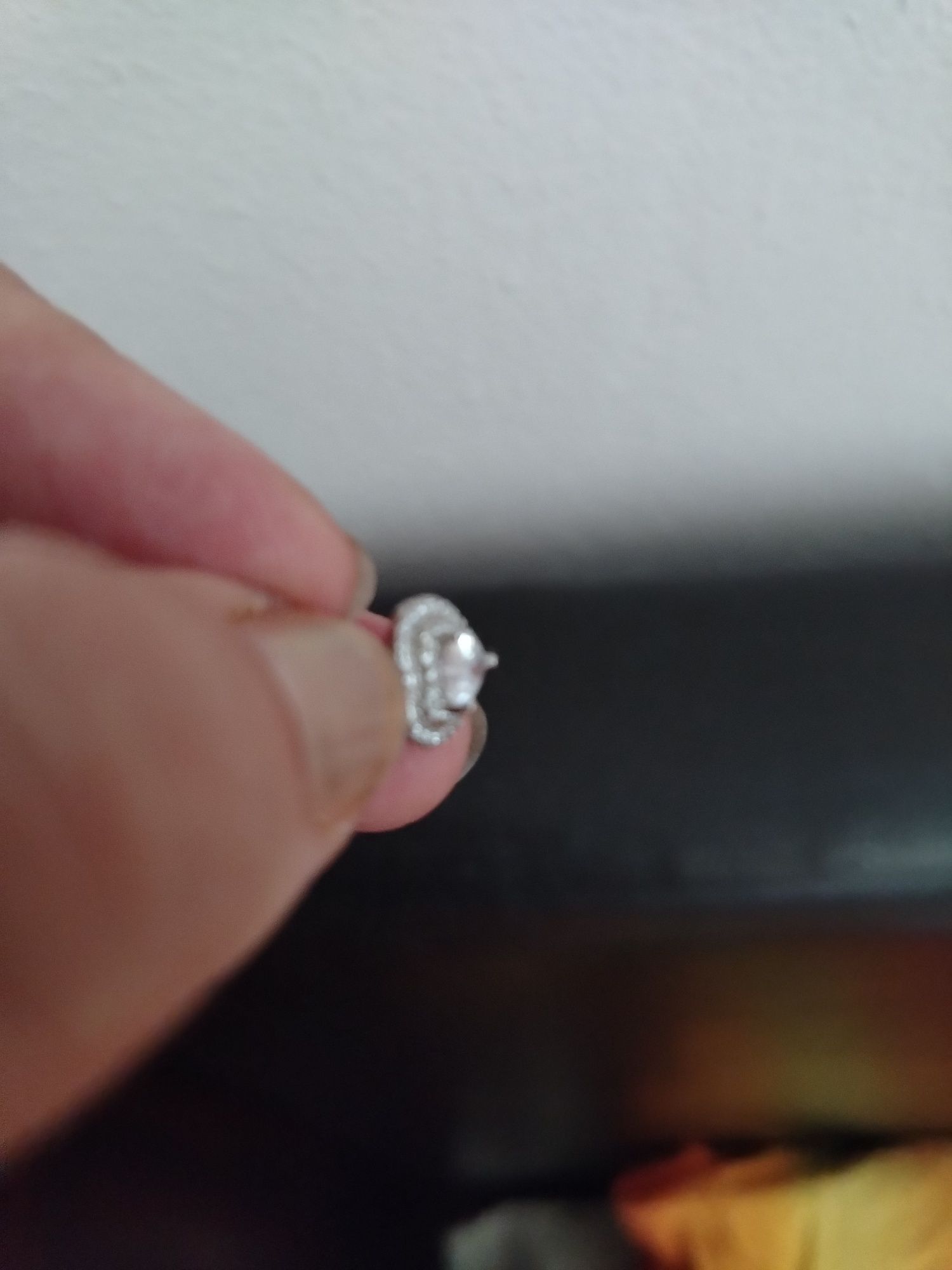 3 perechi cercei silver inima cu pietre zirconia