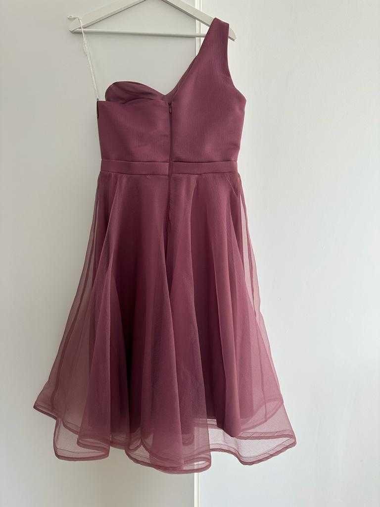 Rochie de eveniment roz pudrat