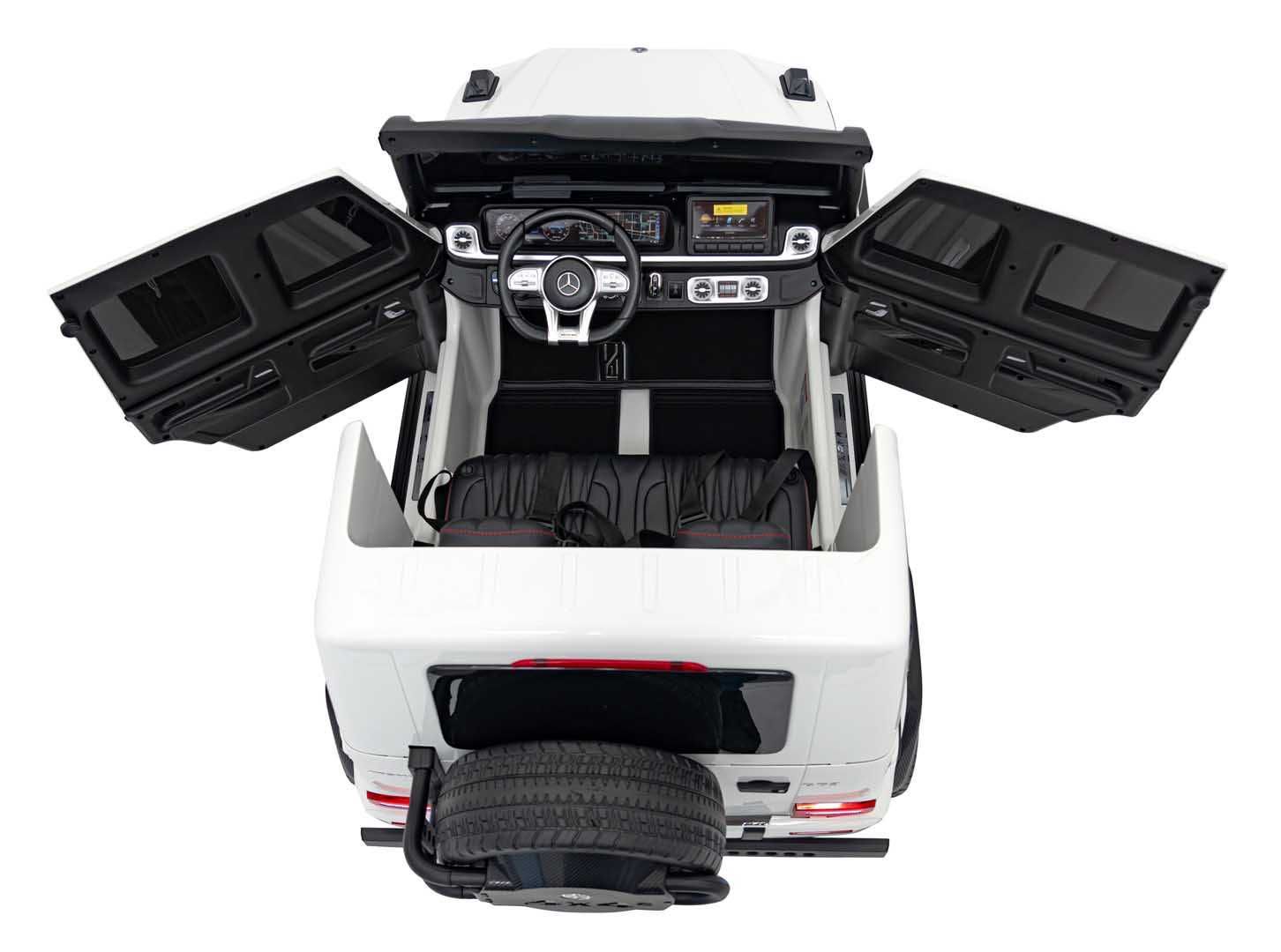 Masinuta electrica pt copii Mercedes AMG G63 NOU XXL 24V 800W 4x4 Alb