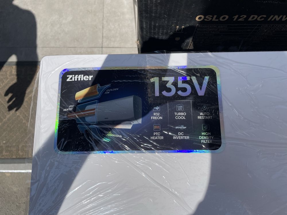 Кондиционер Ziffler 12” DC Inverter, A++, 3 года гарантия