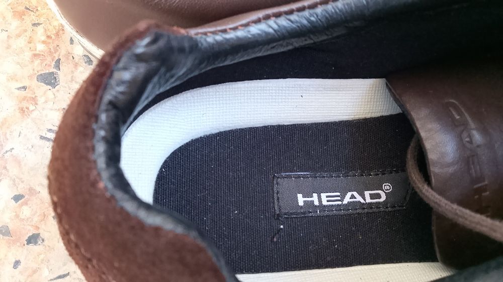 Нови мъжки маратонки на Head от естествена кожа