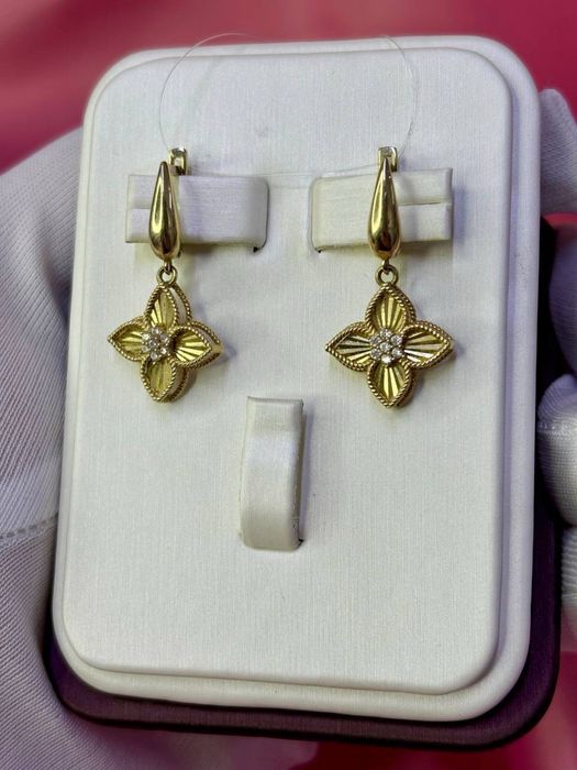 Золото 585, серги 4.04