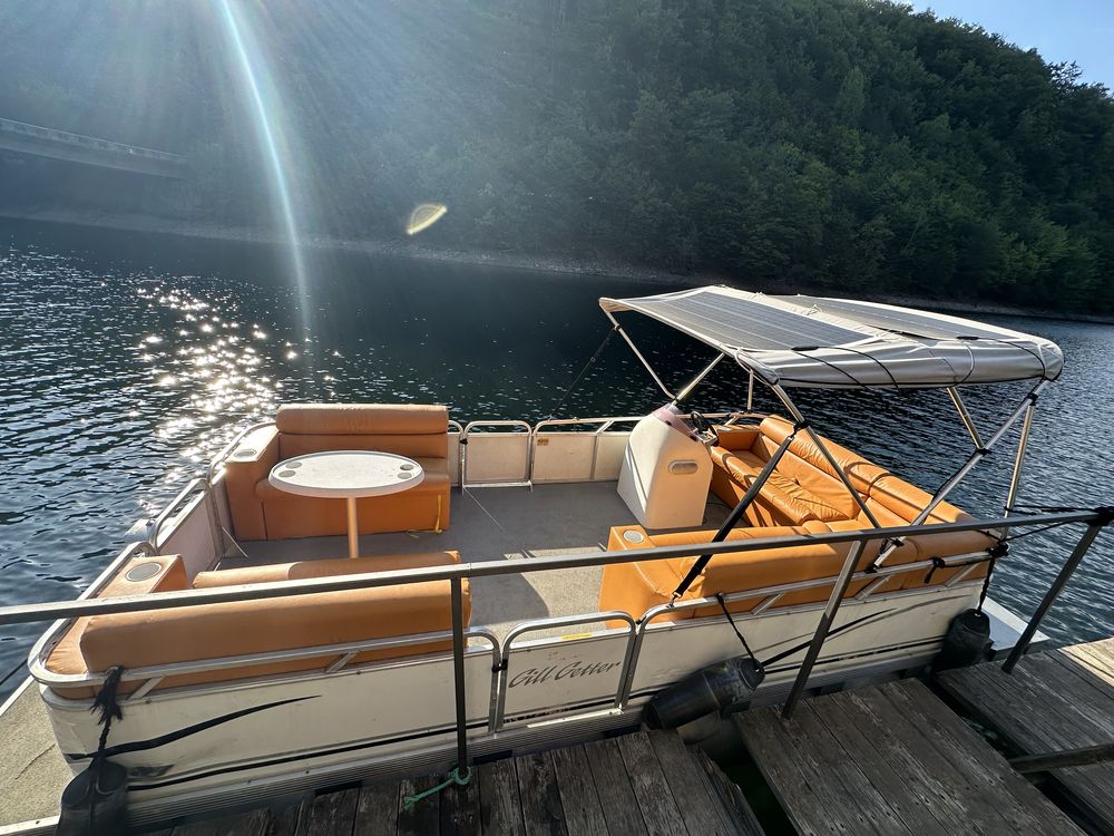 Vand ponton catamaran electric independent cu peridoc