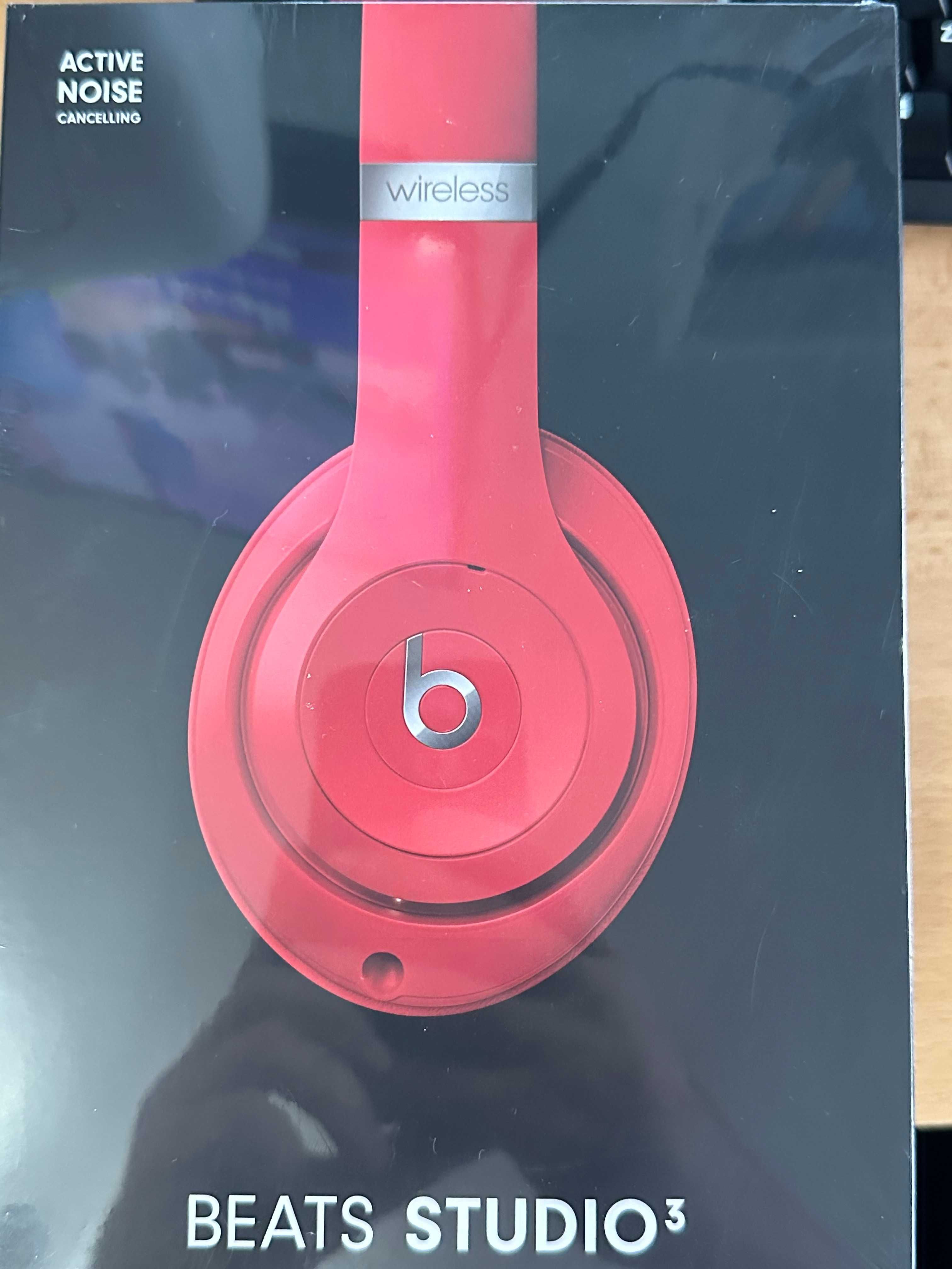 Casti Beats Studio3 Wireless, Over-Ear, Red, sigilate