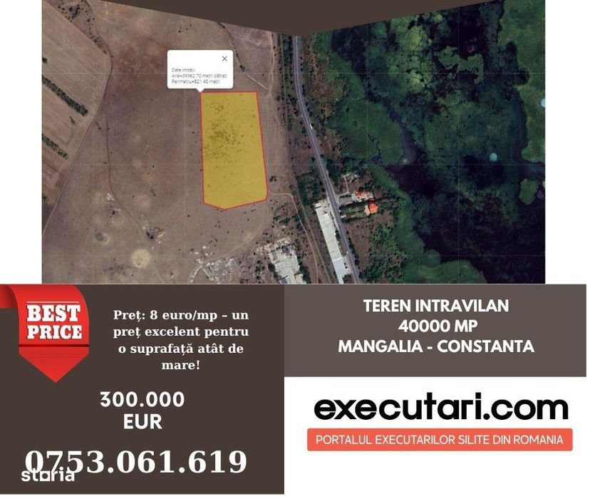 Teren intravilan 40000 mp, Mangalia - Constanta
