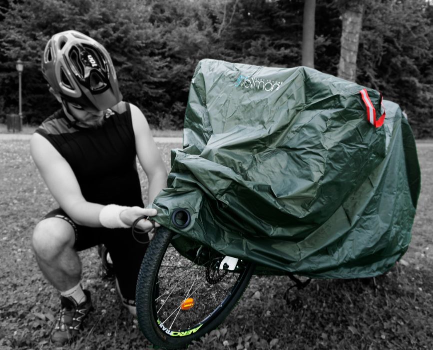 Husa de bicicleta 190t ripstop PU coating waterproof, anti-UV 30+
