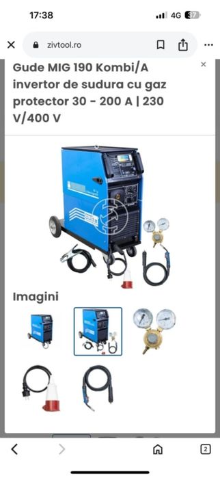Invertor sudură cu gaz protector