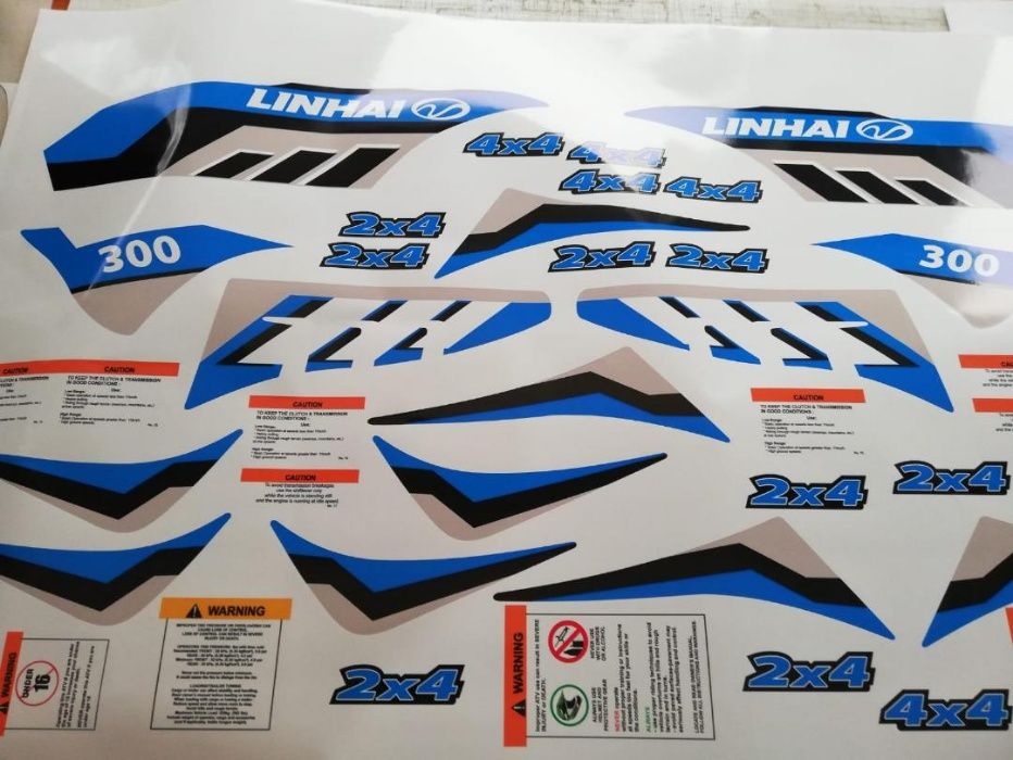 Stickere Abtipilduri Autocolant Atv LINHAI Aniversary 4x2 si 4x4