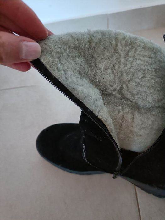 Ghete dama, Rieker, piele întoarsă, 38