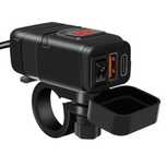 Vand Priza/Incarcatot Moto/Atv cu Incarcare Rapida si Voltmetru