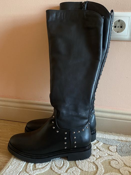 Сапоги Giuliano Brani, демисезонные, кожа, почти новые