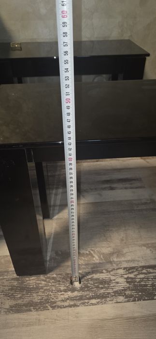 Холни масички стъкло и дърво