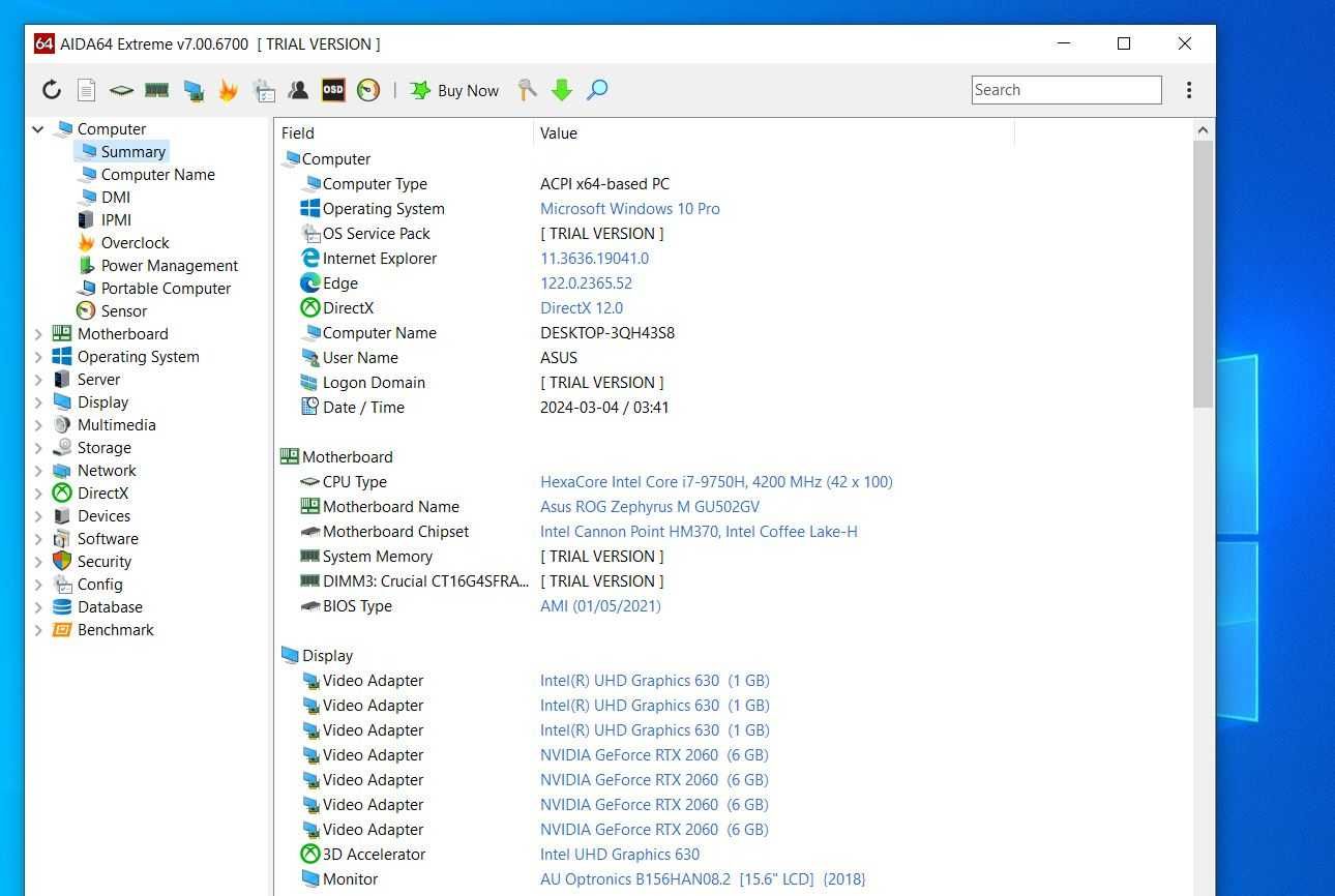 Laptop Gaming, BATERIE NOUA, Asus Rog Zephyrus i7-9750H, RTX2060, 32GB